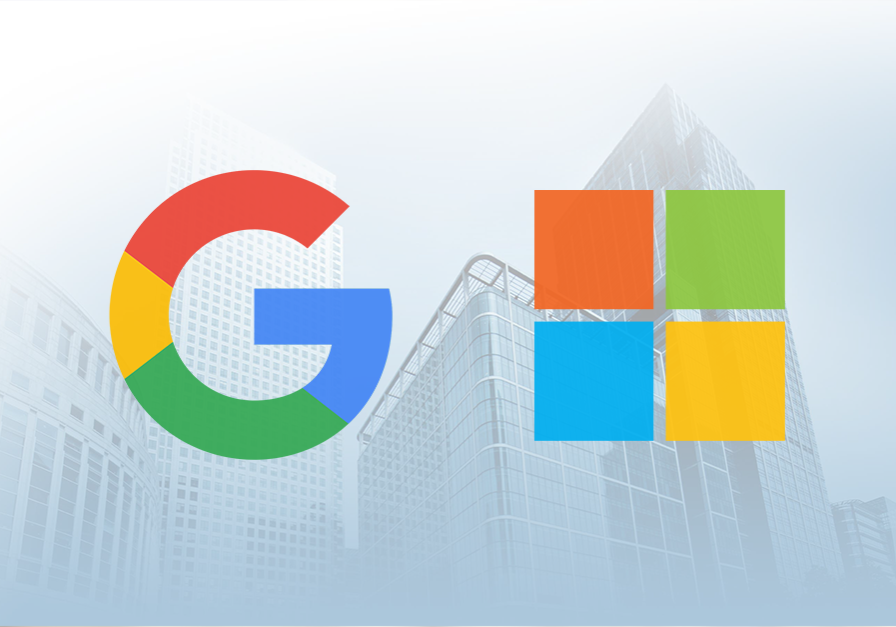 Google-Microsoft logo - Tech Patrol